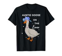 La tía Goose anda Suelta, Divertida tía de Verano, tonta Ganso Camiseta