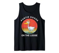 La tía Goose anda Suelta, Divertida tía de Verano, tonta Ganso Camiseta sin Mangas