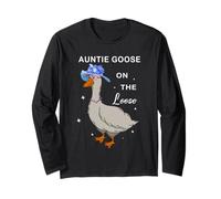 La tía Goose anda Suelta, Divertida tía de Verano, tonta Ganso Manga Larga