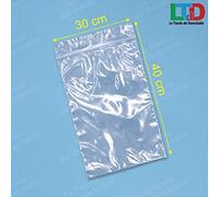 La Tienda Del Desechable 100 Bolsas Polietileno con autocierre Tipo Zip (30 x 40 cm)