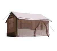 La Tienda Hinchable con Bomba de Aire, para 5-8 Personas, Resistente a la Intemperie, para 4 Estaciones, Ideal para Acampar, Hacer Senderismo y Pescar