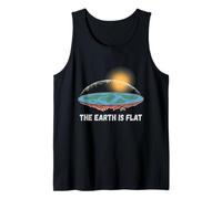 La Tierra Es Plana Divertida Teoría De La Ciencia Meme Camiseta sin Mangas