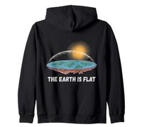 La Tierra Es Plana Divertida Teoría De La Ciencia Meme Sudadera con Capucha