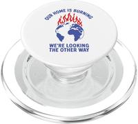 La Tierra está ardiendo Gráfico ambiental Cambio Climático PopSockets PopGrip para MagSafe