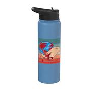 La Tierra Sangra Conciencia Ambiental Crisis de la Tierra Stainless Steel Insulated Water Bottle
