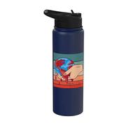 La Tierra Sangra Conciencia Ambiental Crisis de la Tierra Stainless Steel Insulated Water Bottle
