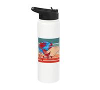 La Tierra Sangra Conciencia Ambiental Crisis de la Tierra Stainless Steel Insulated Water Bottle