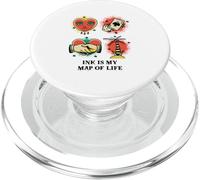 La Tinta es mi Mapa de la Vida (gráfico de declaración de Tatuajes) PopSockets PopGrip para MagSafe