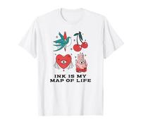 La Tinta es mi Mapa de la Vida (gráfico de Tatuaje) Camiseta
