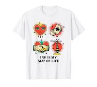 La Tinta es mi Mapa de la Vida (gráfico de Tatuaje) Camiseta