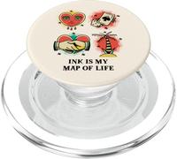 La Tinta es mi Mapa de la Vida (gráfico de Tatuaje) PopSockets PopGrip para MagSafe