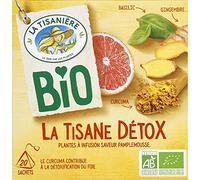 La Tisaniere Bio Detox - 20 bolsas - 4 unidades - Se vende en set
