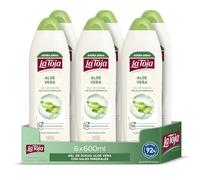 La Toja Gel Crema de Ducha Aloe Vera, pack de 6 de 600 ml (3600 ml), Cuidado Óptimo para Todos, Piel Suave, Elástica y Tersa