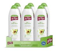 La Toja Gel de Ducha y Body Milk Avocado, pack de 6 de 600 ml (3600 ml), Piel Radiante, Suave y Saludable, Cuida Intensamente La Piel 4050 g