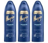 La Toja Magno Marine Fresh Gel de Baño 600 ml (Pack 3 unidades) - Gel de ducha con una fragancia única y refrescante, notas de uva, ámbar y lirio de agua con toque de madera, Piel tersa y suave