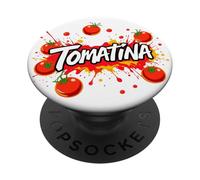 La Tomatina Festival Tomate Splash Design - España PopSockets PopGrip Adhesivo
