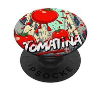 La Tomatina - Tomate Splash Festival en España PopSockets PopGrip Adhesivo