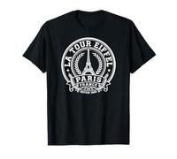 La Torre Eiffel Desde 1889 París Francia Impresión Blanca Camiseta