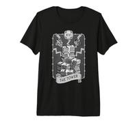 La Torre Tarot Tarjeta Dólar Dinero Oscuro Astrología Camiseta Premium