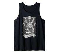 La Torre Tarot Tarjeta Dólar Dinero Oscuro Astrología Camiseta sin Mangas