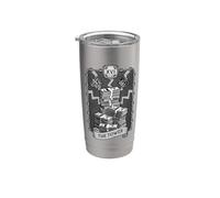 La Torre Tarot Tarjeta Dólar Dinero Oscuro Astrología Vaso térmico de acero inoxidable de doble pared