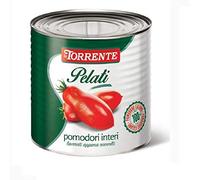 La Torrente Pelati - Salsa italiana para tomates pelados para pasta y pizza (2,5 kg)