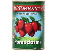 La Torrente - Pomodorini Interi - Tomate Cherry Enteros - 100% Producto Italiano - 400 Gramos