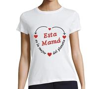 La Tostadora Camisetas Regalo Mujer Dia De La Madre - Camiseta Manga Corta Mujer - Diseños y Regalos Originales para Mujer - Camiseta Regalo Mama Abuela - Mama la Mejor del Planeta