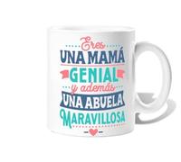 La Tostadora Tazas De Cafe Dia De La Madre Regalos Originales Para Mujer- Tazas Originales Para Regalar - Taza Yaya Regalo Abuela - Cosas Que Regalar a Tu Madre - Mama Genial Abuela Maravillosa