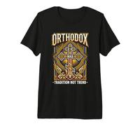 La tradición Cristiana ortodoxa Oriental no es Tendencia Fe Antigua Camiseta Premium