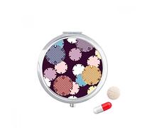 La tradición resumen Japón patron Travel bolsillo píldora caso medicina dispensador espejo regalo caja de almacenamiento