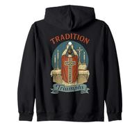 La tradición triunfa - Santa Iglesia Católica - Eucaristía Sudadera con Capucha