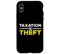 La tributación es Robo Sarcástico Dicho Irónico Meme Temporada de Impuestos Carcasa para iPhone X/XS