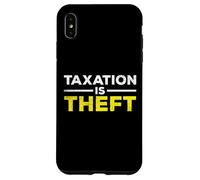 La tributación es Robo Sarcástico Dicho Irónico Meme Temporada de Impuestos Carcasa para iPhone XS MAX