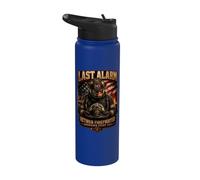 La última alarma del bombero retirado respondió a cada llamada Stainless Steel Insulated Water Bottle