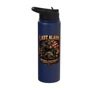 La última alarma del bombero retirado respondió a cada llamada Stainless Steel Insulated Water Bottle