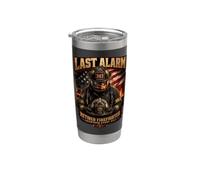 La última alarma del bombero retirado respondió a cada llamada Vaso térmico de acero inoxidable de doble pared