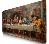 La Última Cena Alfombrilla Ratón XXL 600x300x3mm Mouse Pad Grande Gaming Paisaje Alfombrilla Escritorio con Base Antideslizante, Precisión y Velocidad en Juegos, Mousepad para Ratón y Teclado F0-509