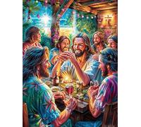 La Última Cena de Jesús Rompecabezas 300 Piezas Cartón Para Principiantes Cuentos de hadas de animales y plantas Vacaciones Y Fines De Semana Hobby Y Ocio Calidad Profesional Regalo Cumpleaños 300 PCS