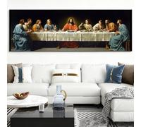 La Última Cena Diamond Painting Imagen Diamond Painting Adultos Grande XXL, 5D Cuadro Diamantes Manualidades Adultos, DIY Pintura Diamante Punto de Cruz para Decoración Pared Hogar, 50x150cm, Model836