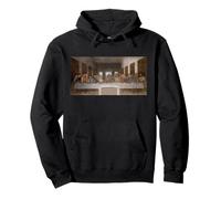 La Última Cena Pintura por Leonardo da Vinci Christian Art Sudadera con Capucha