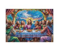 La Última Cena Puzzles 300 Piezas Entretenimiento Familiar Compañía Animal fantástica Rompecabezas 3D para Familia Juguete Educativo Aliviar Estrés Decoración Hogar 300 PCS