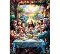 La Última Cena Puzzles 300 Piezas Moderno Minimalista Animal-Planta fantástico Rompecabezas Familiar para Adultos 3D Maquetas Construir Aliviar Estrés Decorativo 300 PCS