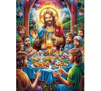 La Última Cena Rompecabezas 1000 Piezas Cartón Grueso para Mayores Cuentos de Hadas de Animales Salvajes fantásticos Noches Juegos Familiares Estimulación Mental Regalo San Valentín 1000 PCS