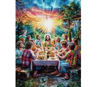 La Última Cena Rompecabezas 300 Piezas Cartón Para Adultos Y Adolescentes Pintura al óleo fantástica de animales salvajes Para Coleccionistas Decoración Única Hogar Antiestrés Regalo Reyes Magos 300 P