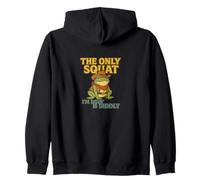 La única sentadilla Que Estoy Haciendo es Diddly Cowboy Frog Sudadera con Capucha