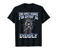 La única sentadilla Que Estoy Haciendo es Diddly Cowboy Raccoon Meme Camiseta