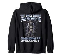 La única sentadilla Que Estoy Haciendo es Diddly Cowboy Raccoon Meme Sudadera con Capucha