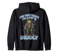 La única sentadilla Que Estoy Haciendo es Diddly Cowboy Western Frog Meme Sudadera con Capucha