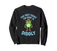 La única sentadilla que estoy haciendo es Diddly Frog Cowboy Hombres Mujeres Sudadera